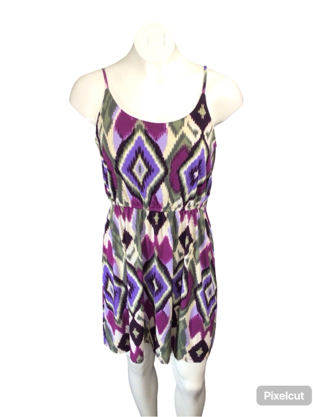 Forever 21 Geometric MIDI Dress Y2K